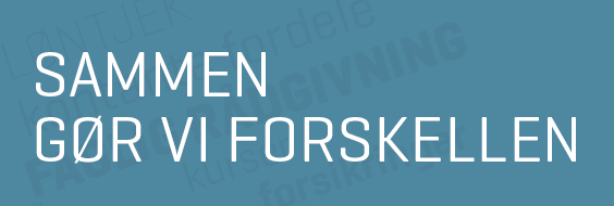 Topfrise med slogan - Sammen gør vi forskellen